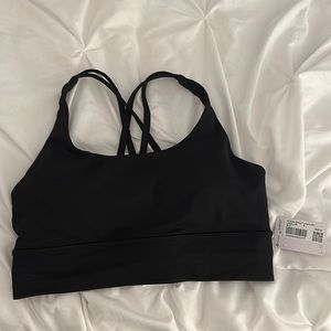 Black Lululemon Energy Bra Long Line